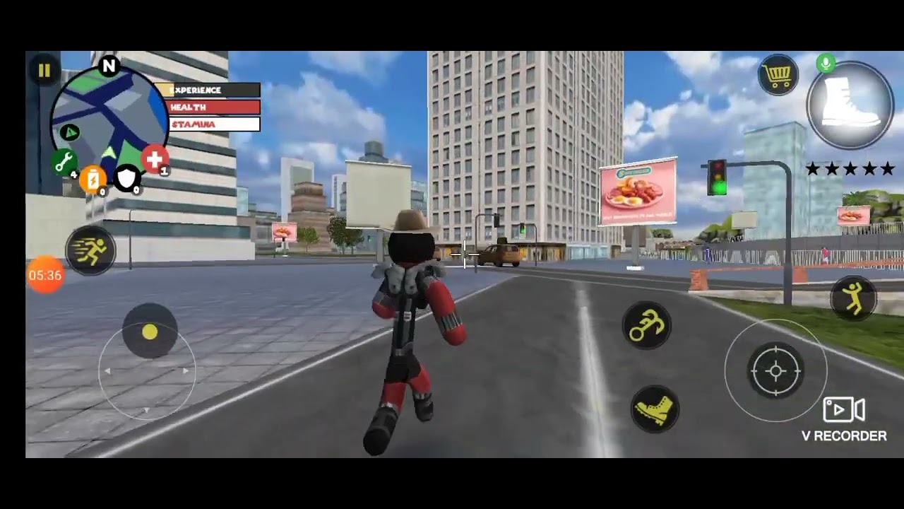 Stickman Rope Hero Motorcycle Crashes #7 (Slow Monned)