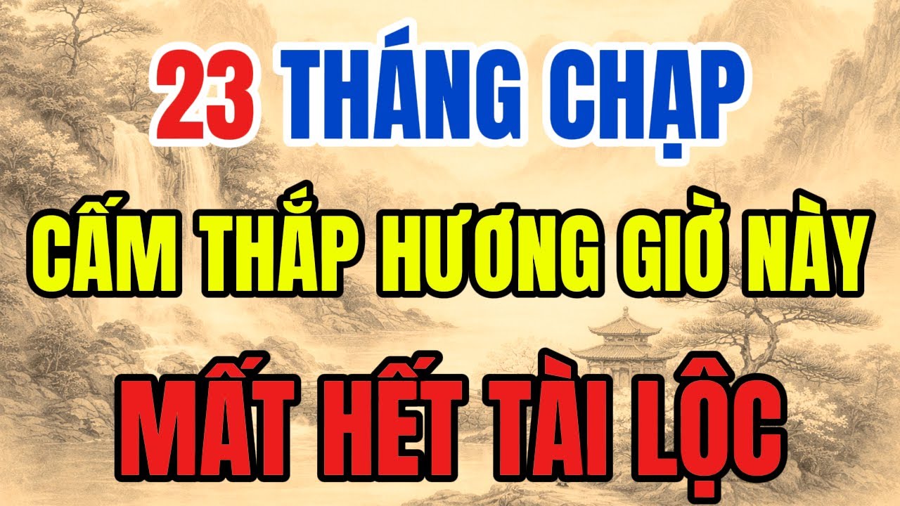 23 THÁNG CHẠP -  TUYỆT ĐỐI CẤM CÚNG ÔNG TÁO GIỜ NÀY, KẺO MẤT HẾT TÀI LỘC, TIỀN TÀI ĐỘI NÓN RA ĐI
