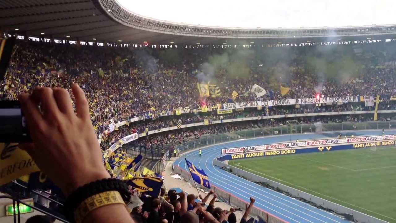 Hellas Verona - Empoli 18/05/2013 - tifoseria e formazioni delle squadre