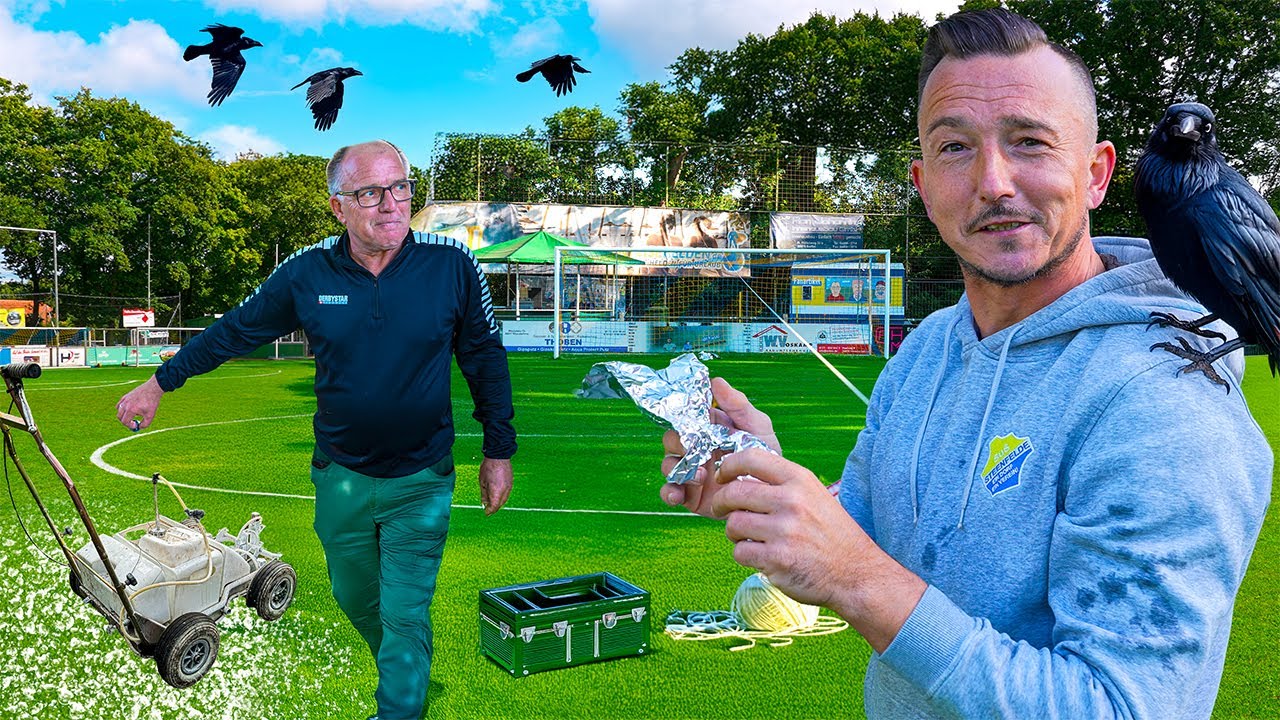 Schnur & Alupapier gegen Raben – kann das funktionieren? 😅⚽