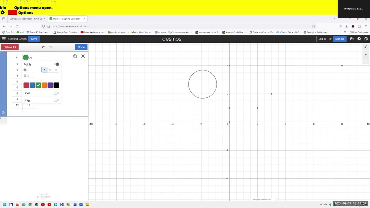 Create Geometry Shapes from Math Work in Desmos with screen reader