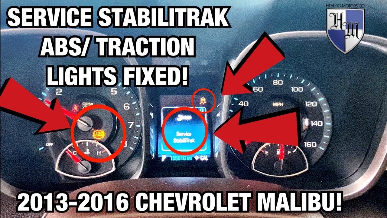 CHEVROLET MALIBU SERVICE STABILITRAK / ABS И СИСТЕМА КОНТРОЛЯ ТЯГИ УСТРАНЕНИЕ ПРОТИВОУДАРНОЙ СИТЫ...