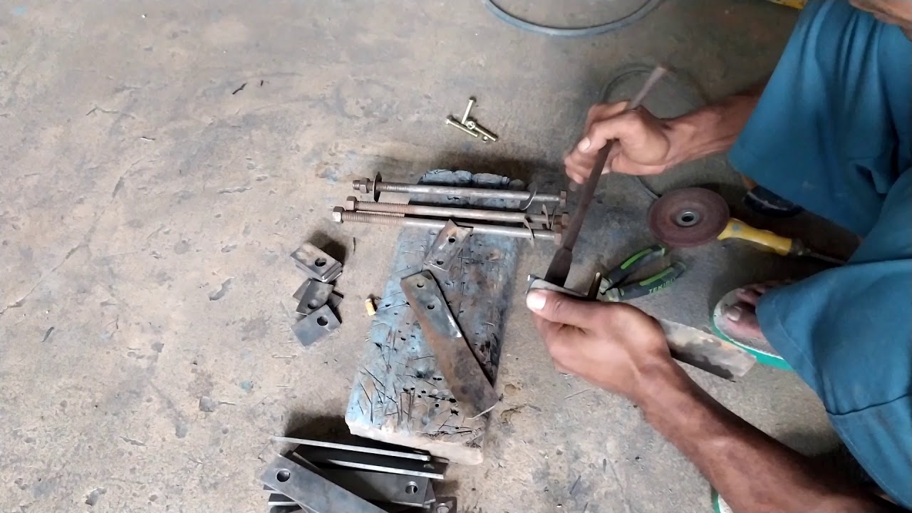 Membuat mata pisau mesin pencacah