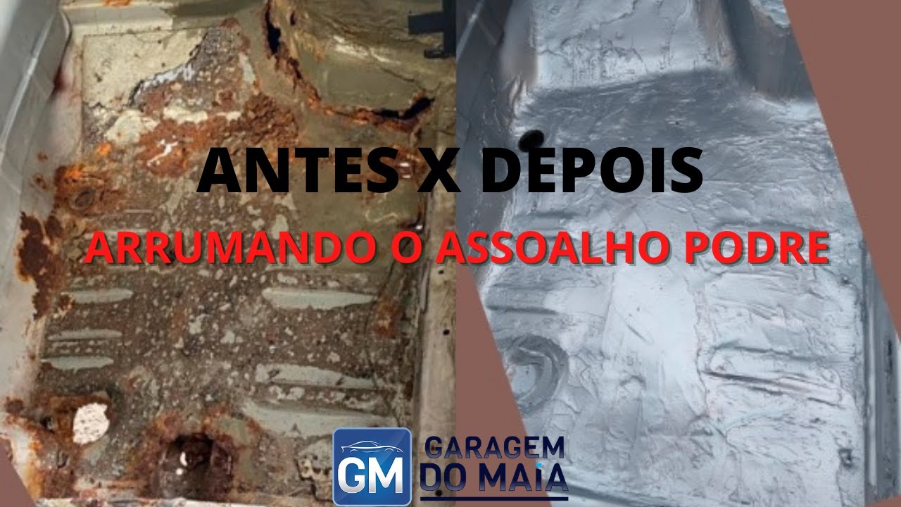 Recuperação do assoalho do carro em casa! Passo a Passo