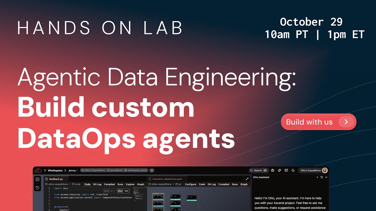 Hands on lab | Agentic Data Engineering:  Build Custom Agents (Context & Prompt Engineering)