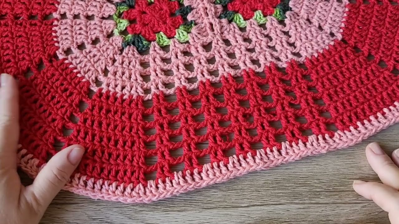 🧶🪡vlog de produção mini tapete em crochê eliminando sobras de fios. #vlog 😱🧶 #crochê #produção