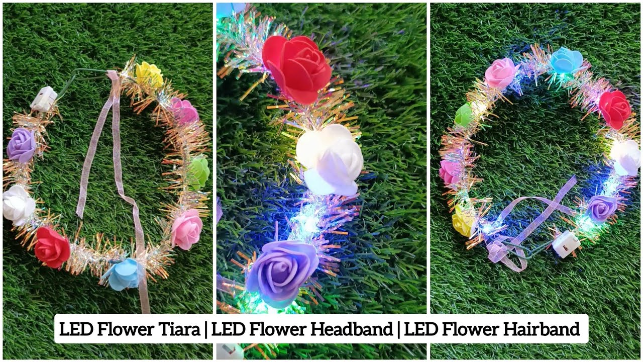 LED Flower Tiara | LED Flower Headband / Hairband | LED Flower Crown