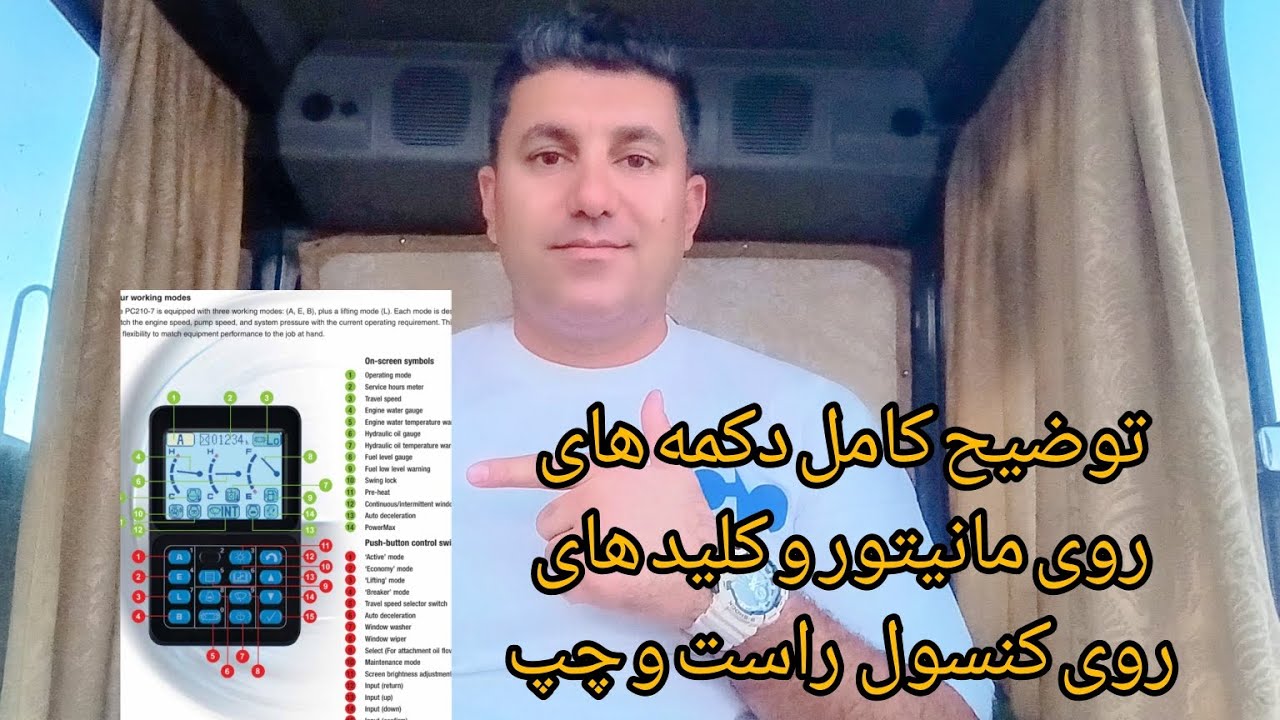 توضیح کامل داخل کابین بیل مکانیکی کوماتسو ۱۲۵۰ خط هشت#آموزش_بیل_مکانیکی #بیل_مکانیکی