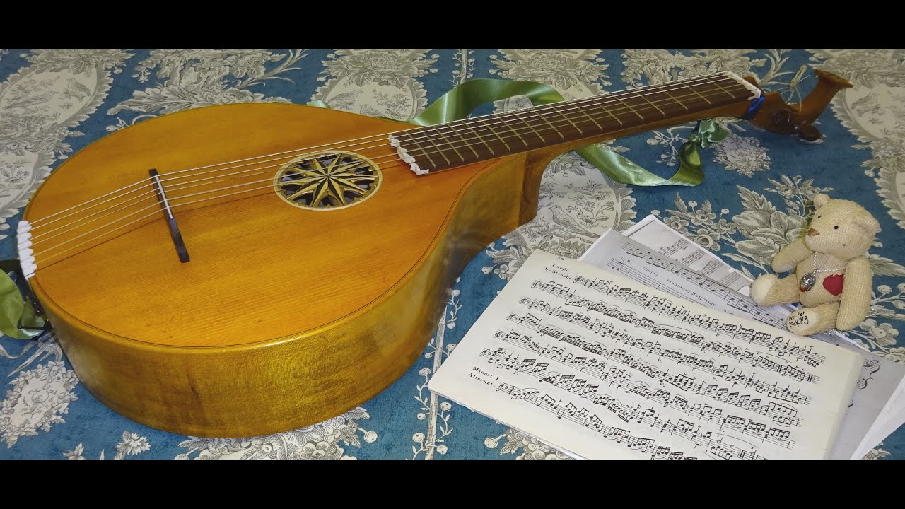 Andante by Haydn, played  by Taro Takeuchi (Regency lute/ Gut strung cittern)ハイドンのアンダンテ（リージェンシーリュート）