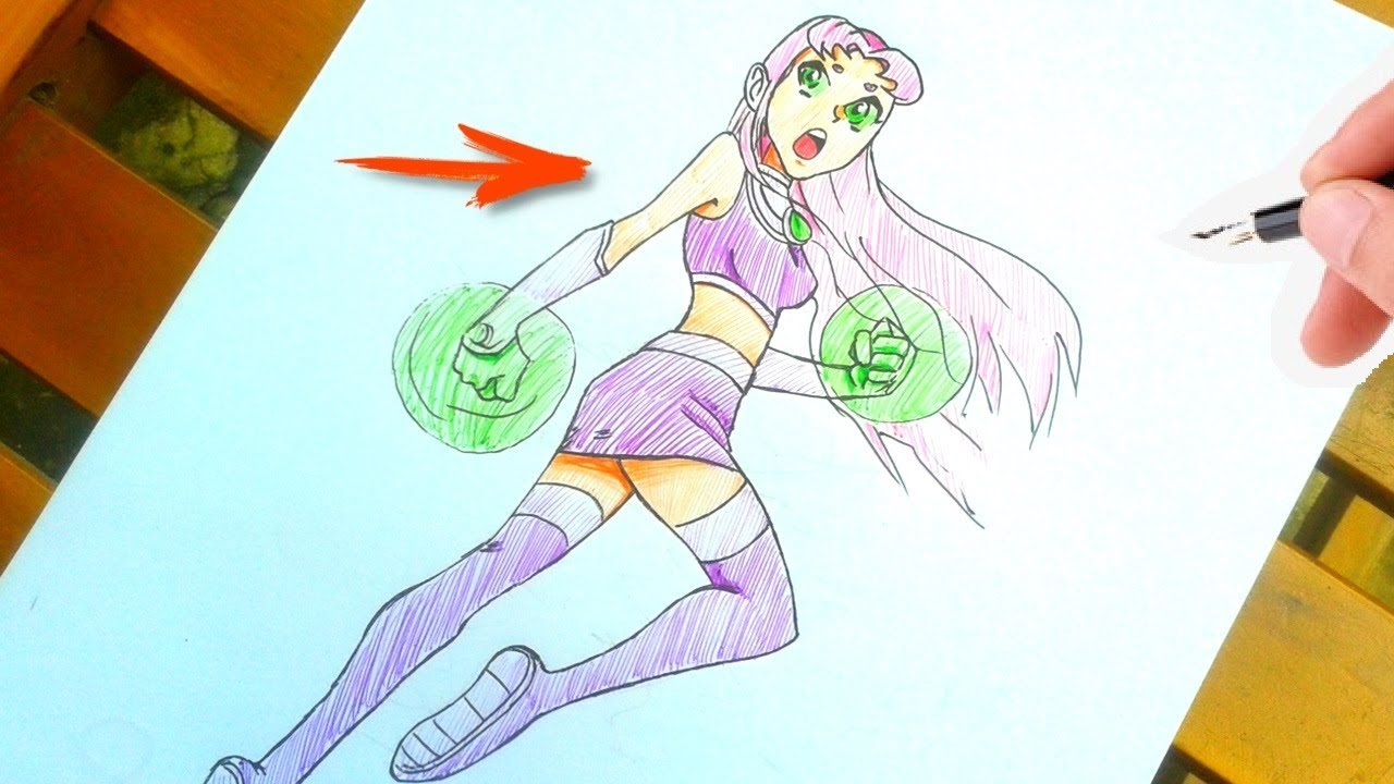 COMO DESENHAR A ESTELAR 🔥🔥 JOVENS TITÃS
