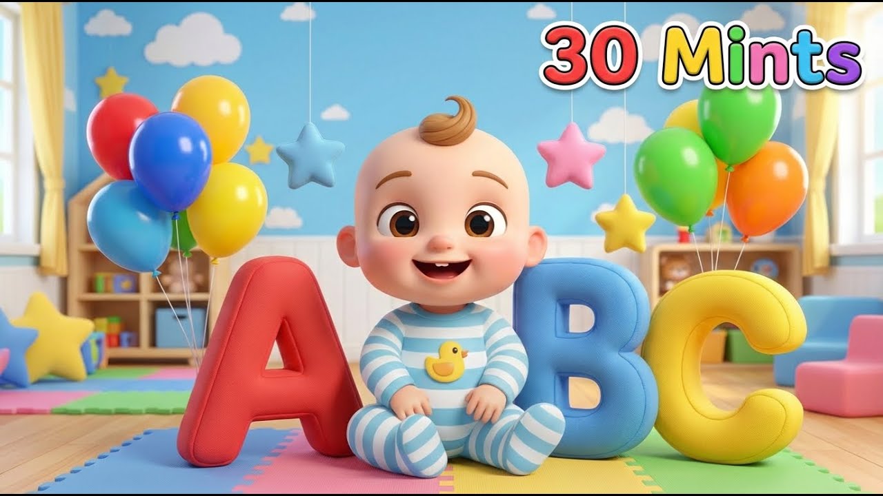 ABC Song for Kids | Learn Alphabet A–Z | 30 Minutes Kindergarten Learning Video