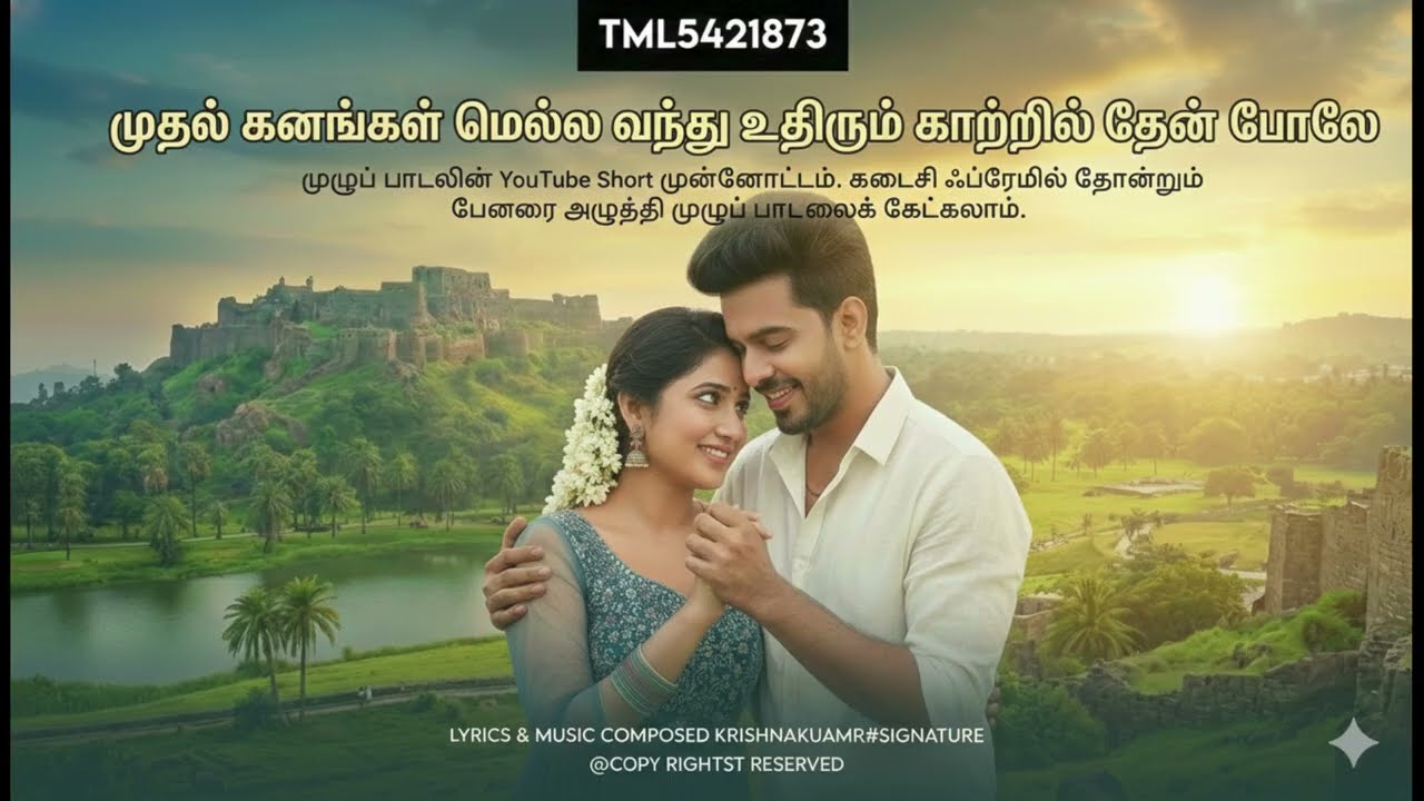 முதல் கனங்கள் மெல்ல வந்து உதிரும் காற்றில் தேன் போலே -TML5421873