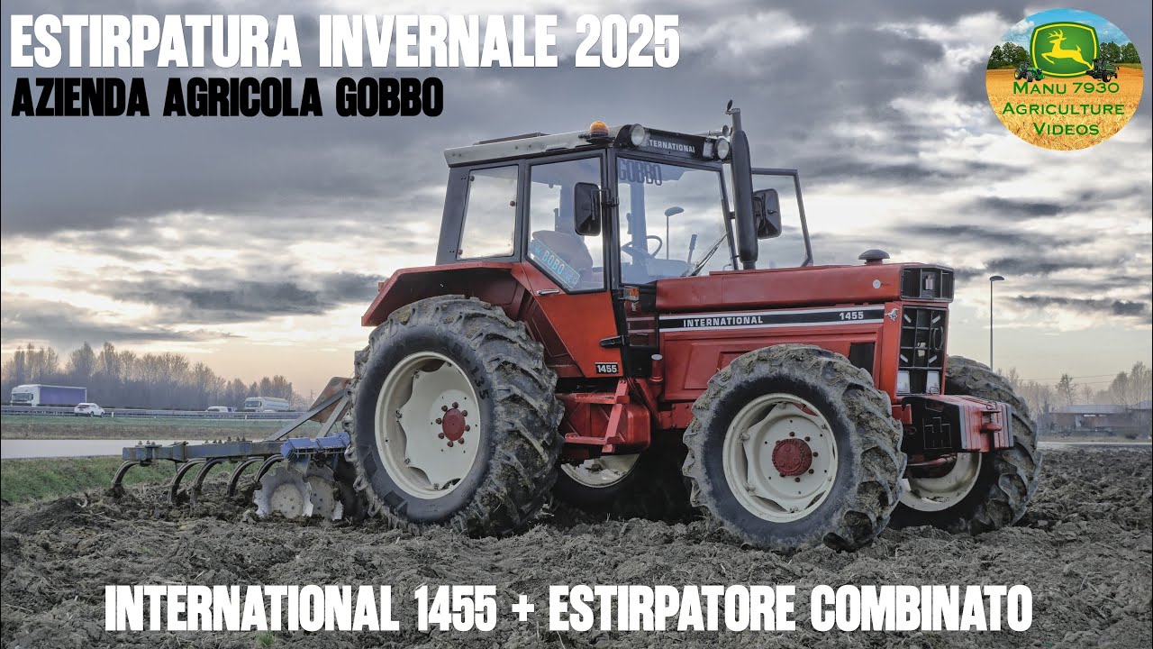 |4K| PURE SOUND | Estirpatura invernale 2025 | INTERNATIONAL 1455 + estirpatore combinato | By GOBBO
