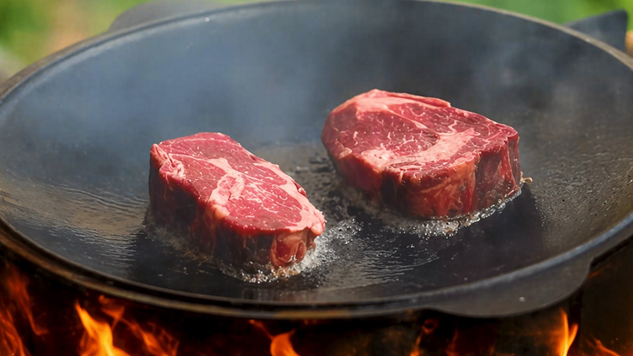 EP 22-30 | The Secret to Cooking a Ribeye Steak Over an Open Fire