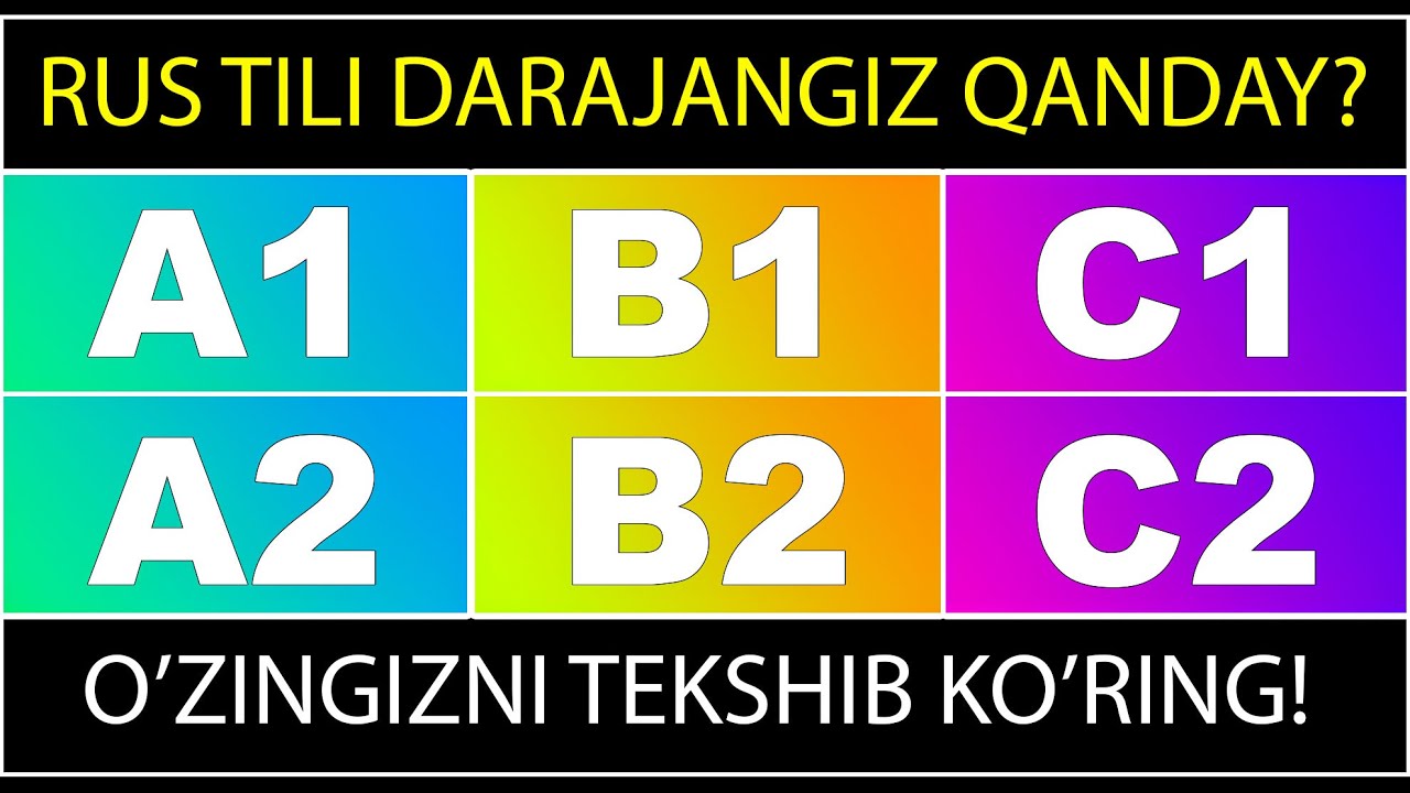 Rus tilini necha foiz bilasiz? Darajangiz qanday?? (A1-10% A2-37% B1-63% B2-75%)