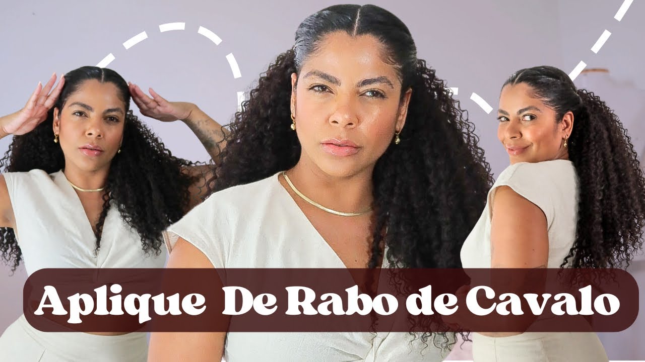 Aplique de rabo de cavalo, feito em casa barato e prático - Débora Luz
