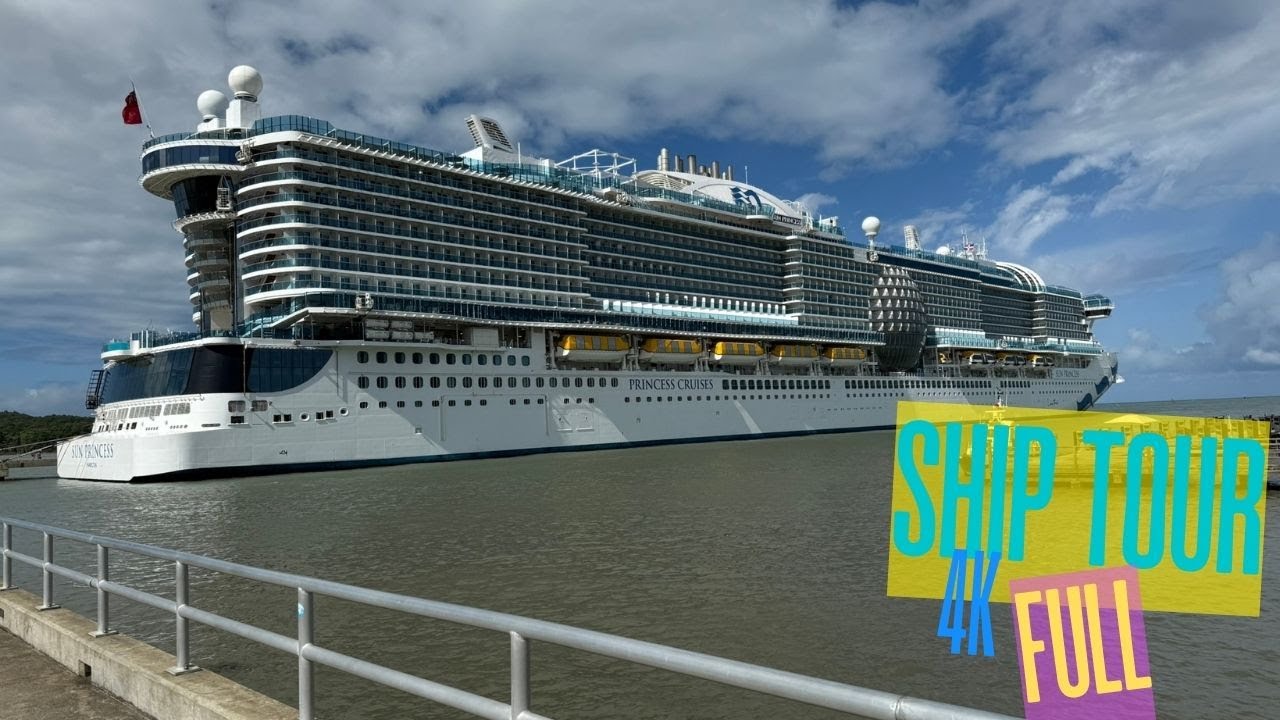 Christmas Cruise on New Princess Sun Cruise Ship 2024 - Full Ship Tour in 4K