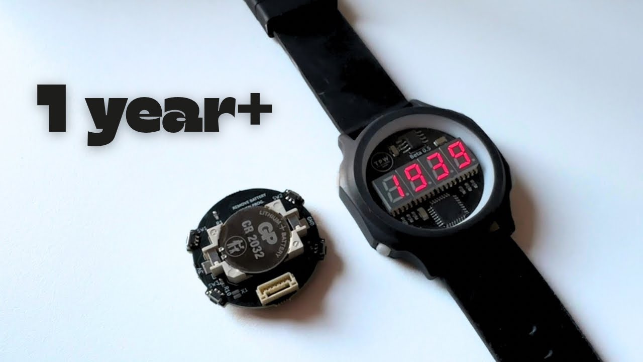 How I achieved over a year battery life with my Arduino Watch