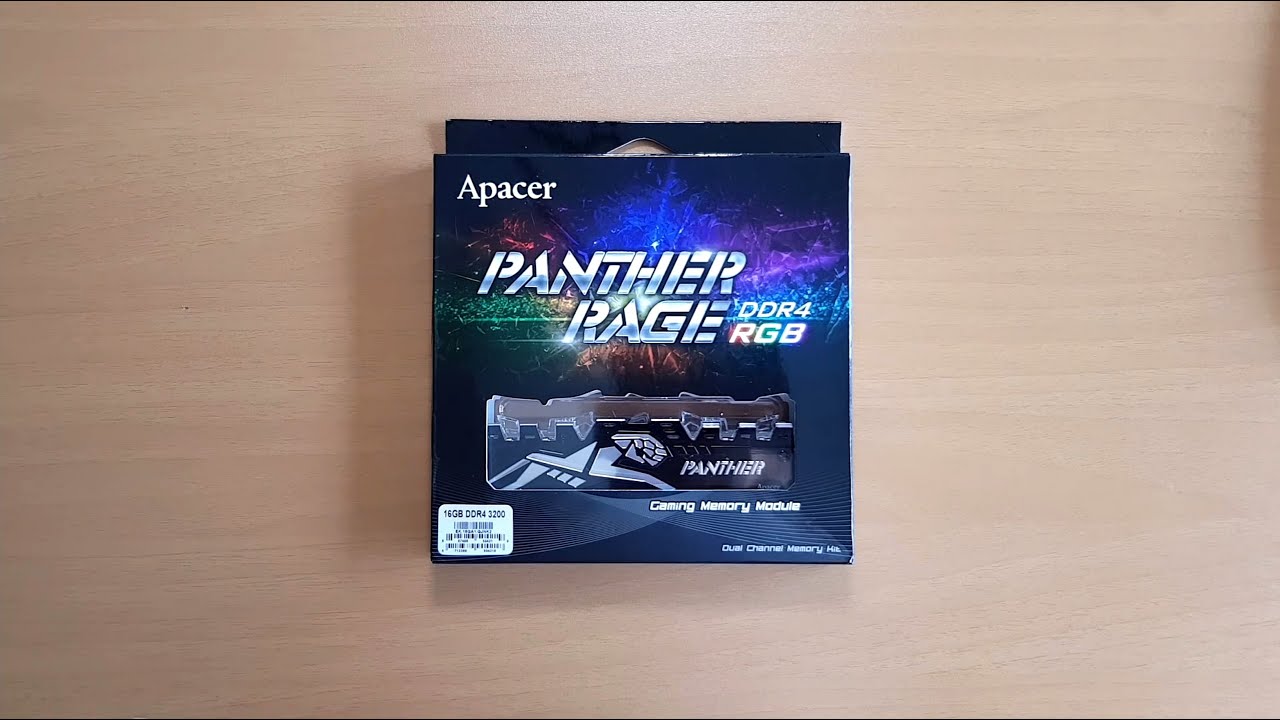 Unbox y Detalles Técnicos Memoria Apacer PANTHER RAGE RGB 2x8GB DDR4-3200C16 Black