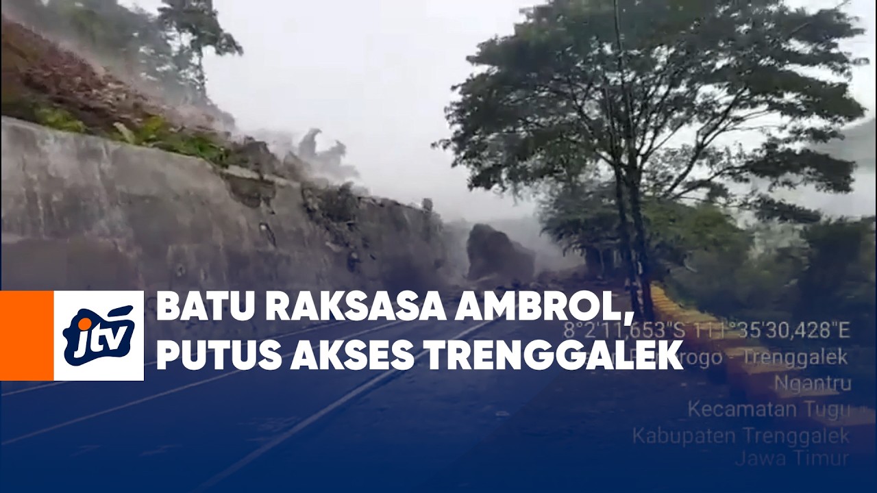 Batu Raksasa Ambrol, Putus Akses Trenggalek