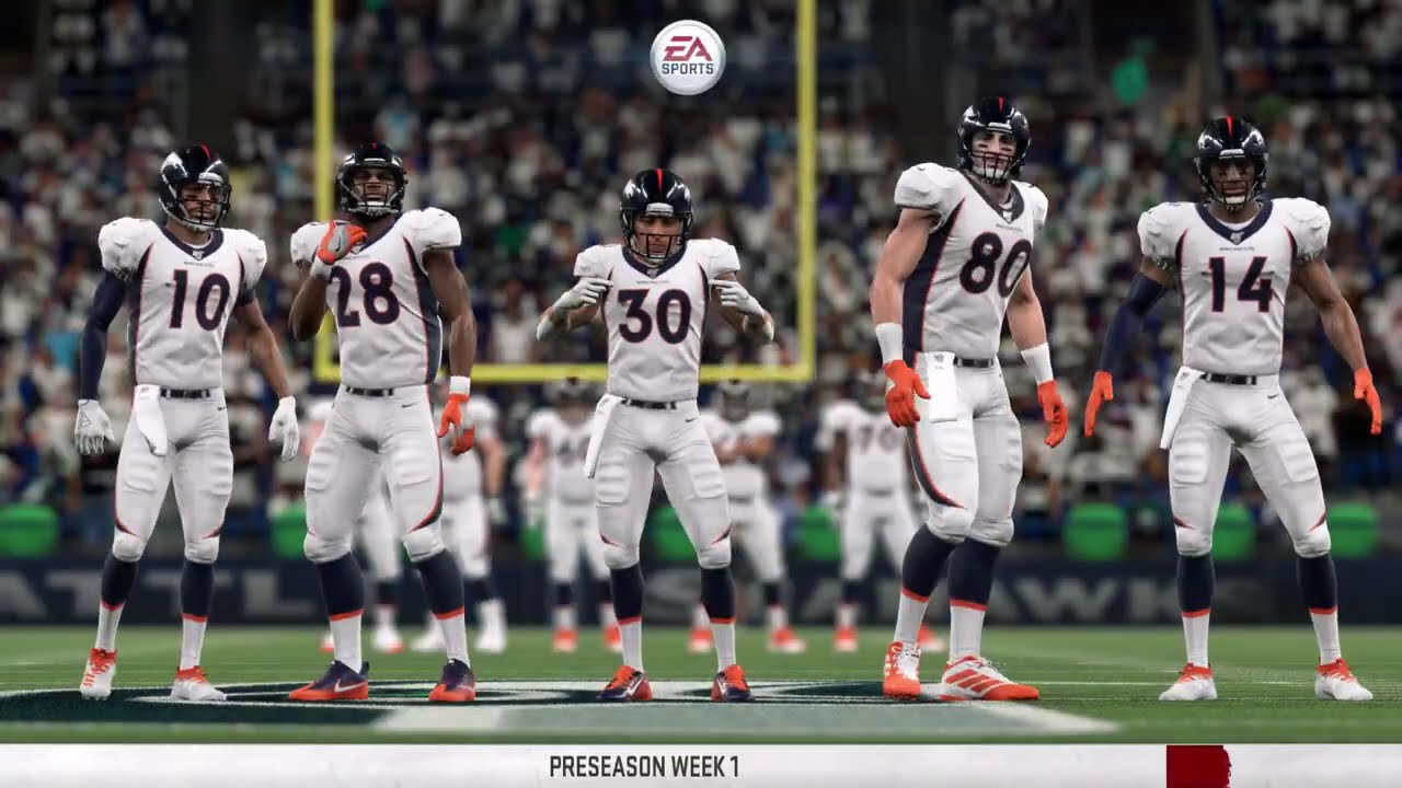 4K – Madden NFL 20 – 2019 – Preseason – Week 1 – Denver Broncos at Seattle Seahawks