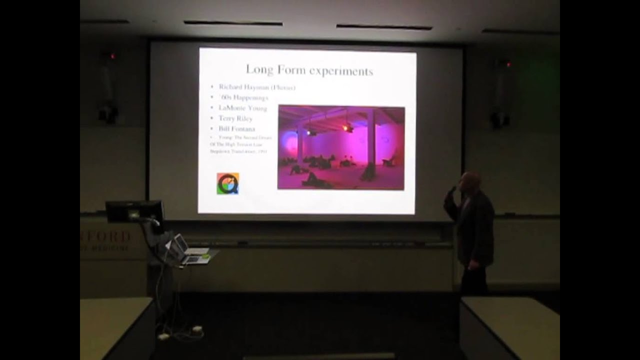 Ambient composer Robert Rich at a Stanford LASER (2014)