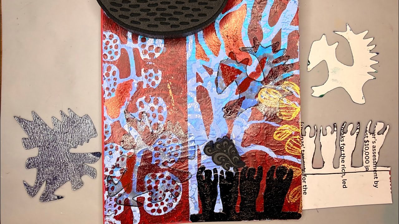 “Evil” Forest Journal Cards for a Future Art Journal 🌓😈👹👽🌳🌲🌿🍃🍄🍄‍🟫🪺