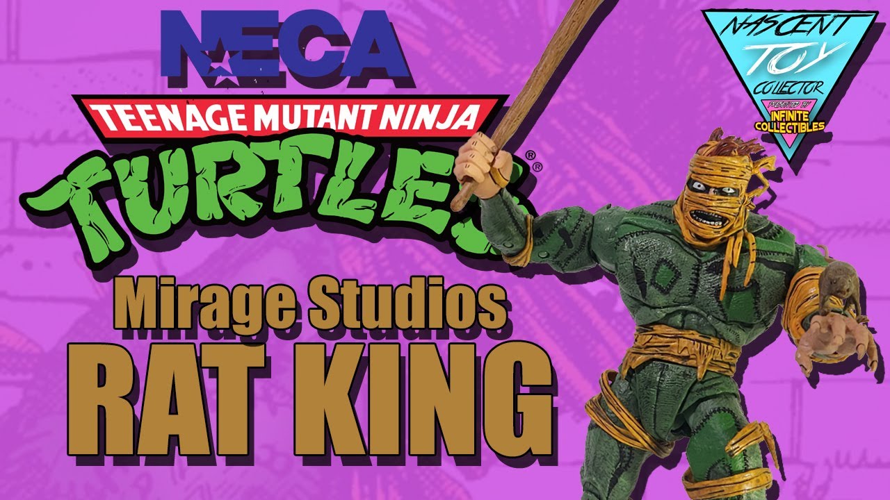 NECA TMNT MIRAGE RAT KING Jim Lawson FIGURE REVIEW AND COMPARISON | Nascent Toy Collector