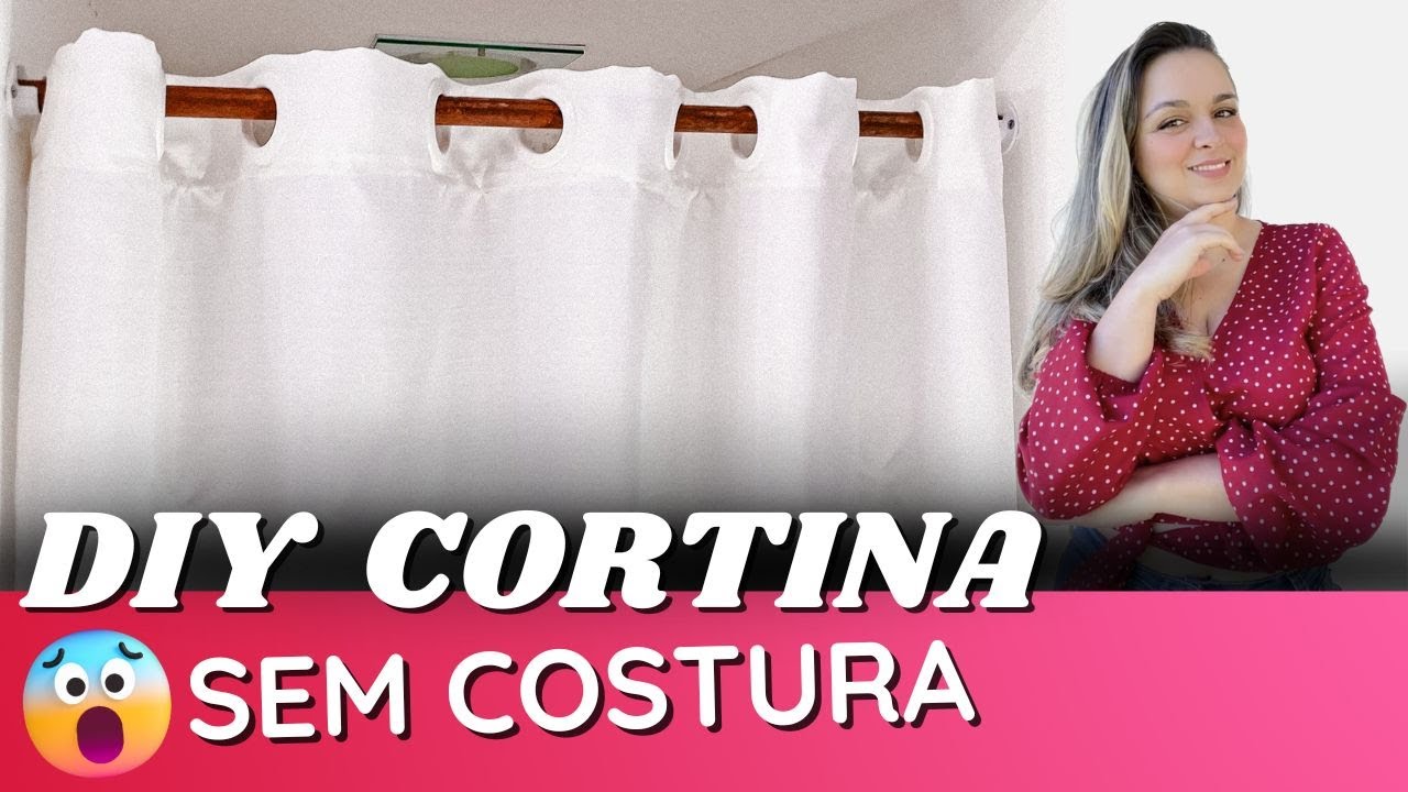 Como fazer CORTINA SEM COSTURA RÁPIDO ?