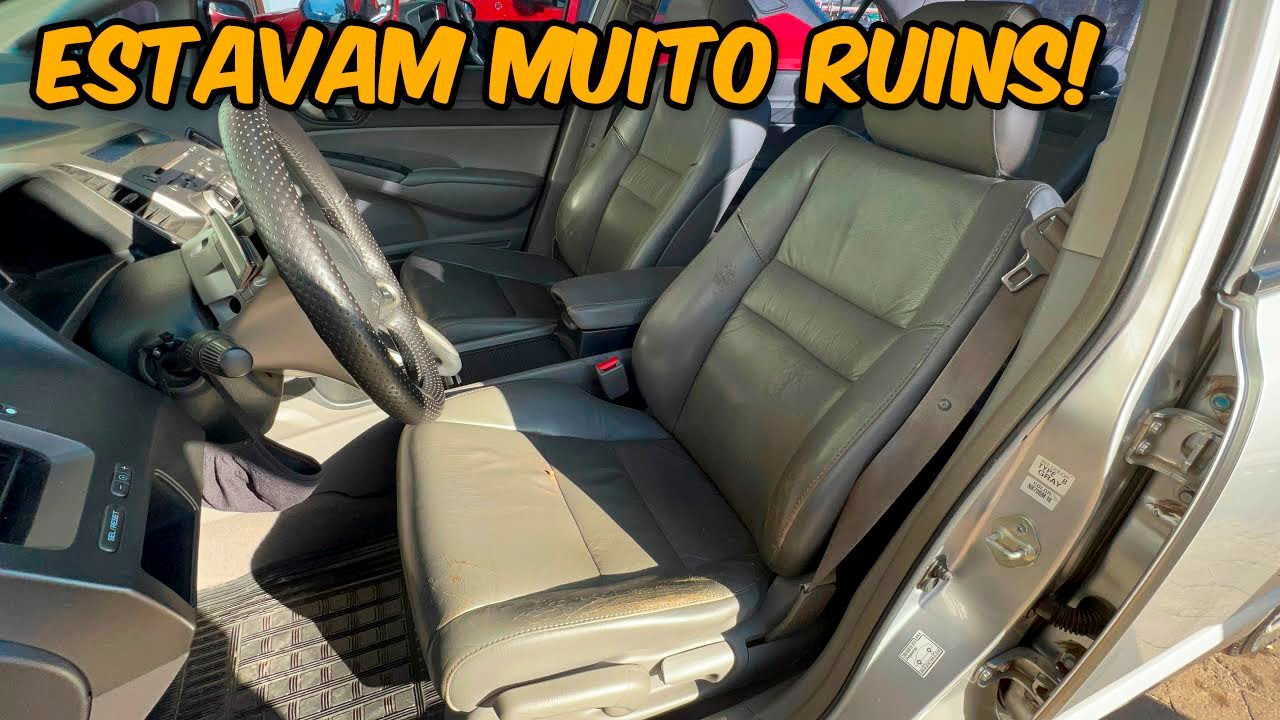 TROCA DOS BANCOS DE COURO CIVIC G8!!