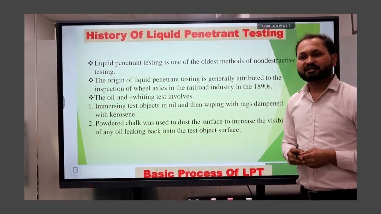 What is Liquid Penetrant Testing (LPT) || LPT in Hindi Lecture -1 || dye penetration test