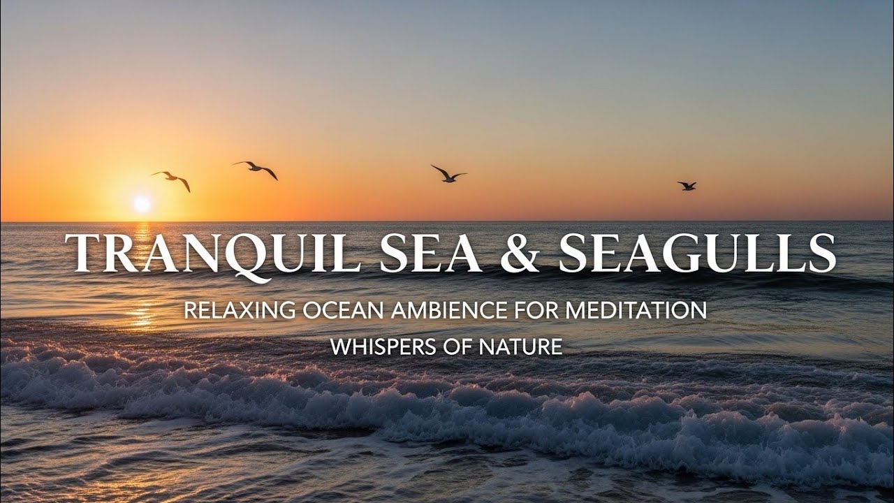 Relaxing Ocean & Seagulls | Peaceful Sea Waves for Meditation & Sleep 🌊