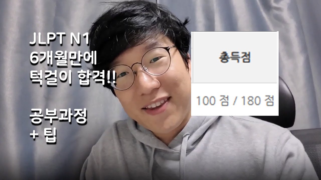 독학으로 JLPT N1 6개월만에 100점으로 턱걸이 합격!