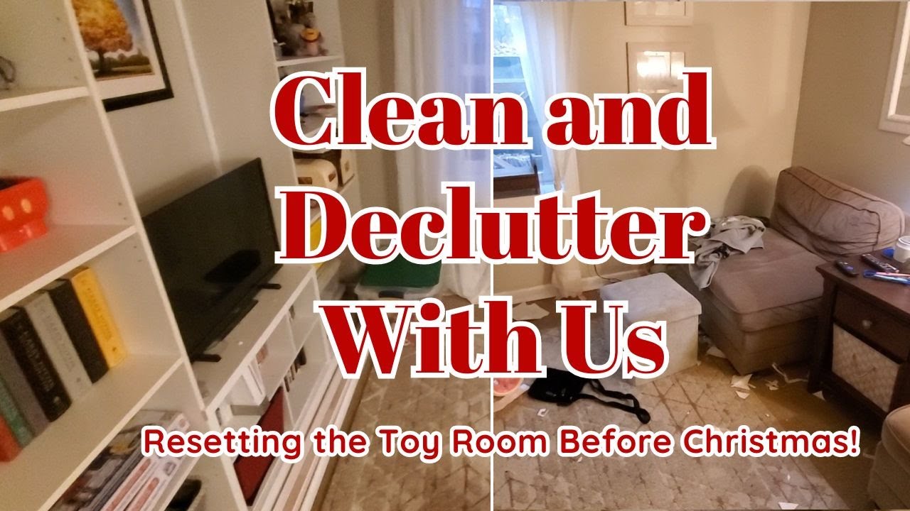 Decluttering and Resetting Our Toy Room Before Christmas| Simple Living | Family of 8