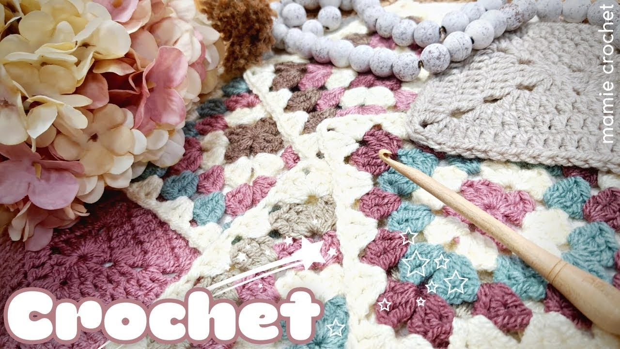 🧶 FAIRE DIFFERENTS CARRES DE GRANNY PARFAIT TRES SIMPLEMENT !!! 🧶 CROCHET FACILE @𝐌𝐚𝐦𝐢𝐞𝐂𝐫𝐨𝐜𝐡𝐞𝐭