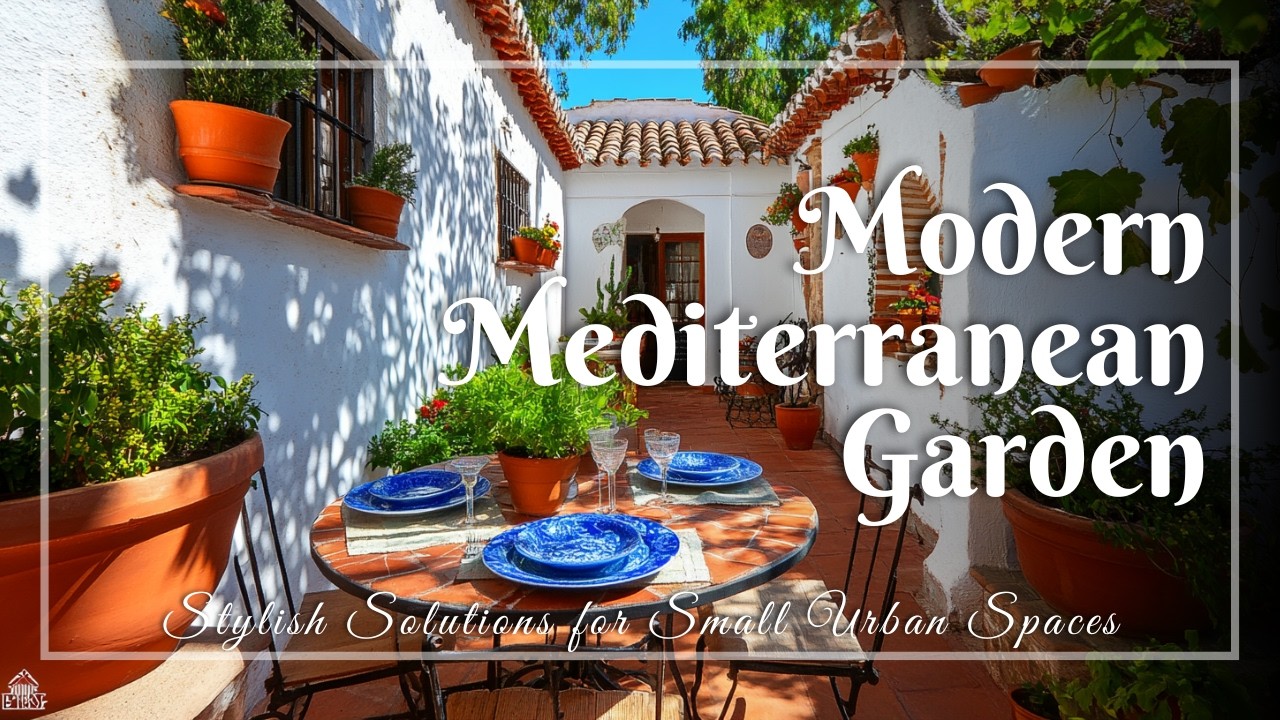 Modern Mediterranean Garden Ideas: Stylish Solutions for Small Urban Spaces