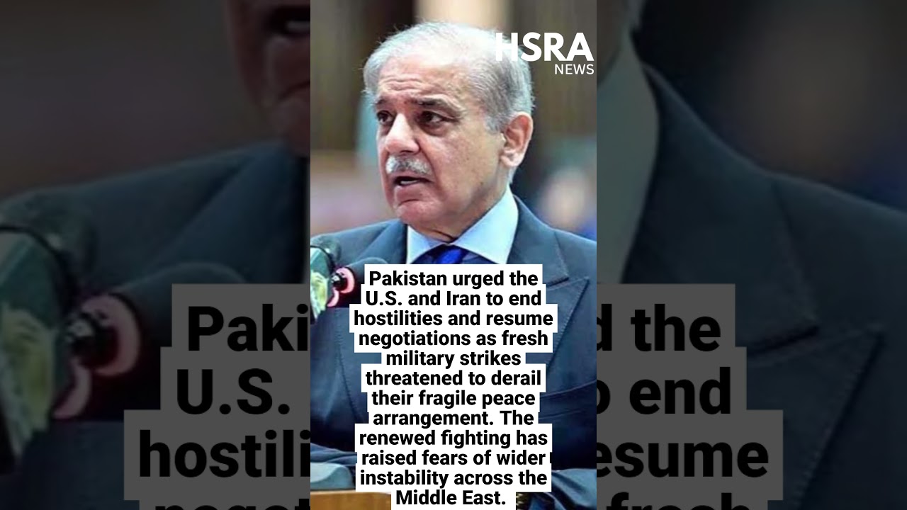 Pakistan Urges US and Iran to Resume Talks as Fresh Strikes Threaten Fragile Peace #shorts #news