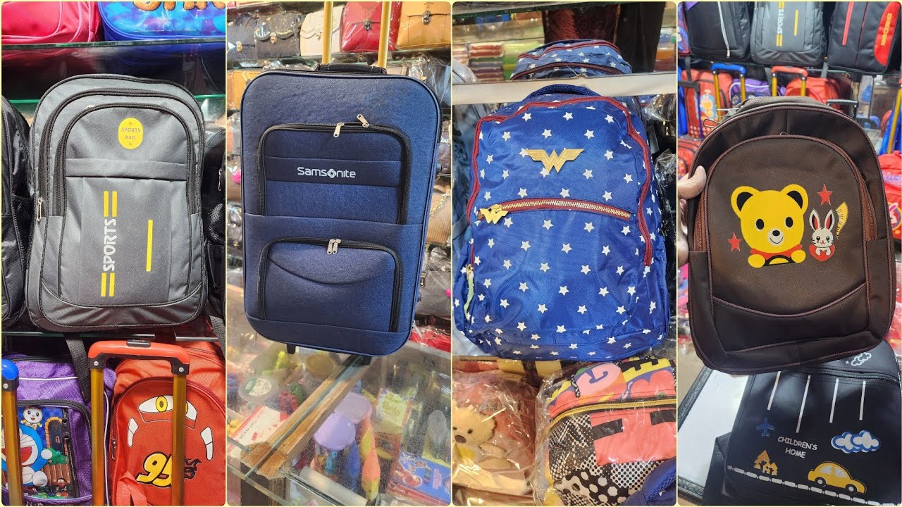 Bags Manufacturers In Gujranwala/School,College Bag Wholesale Market/Unbreakable Branded LuggageBags