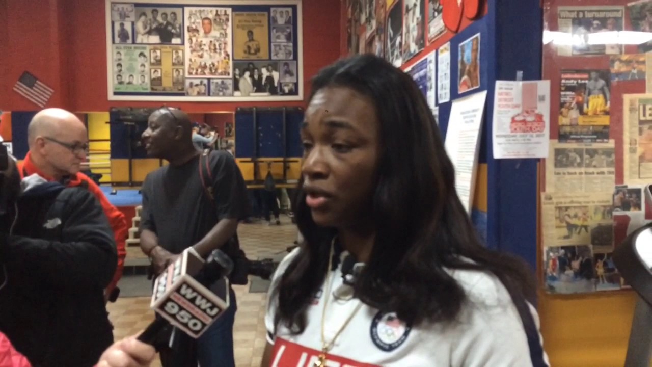Olympic gold medalist Claressa Shields at Kronk Gym ahead of big fight