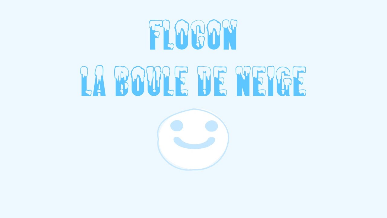 Flocon la boule de neige - dessin animé d'hiver