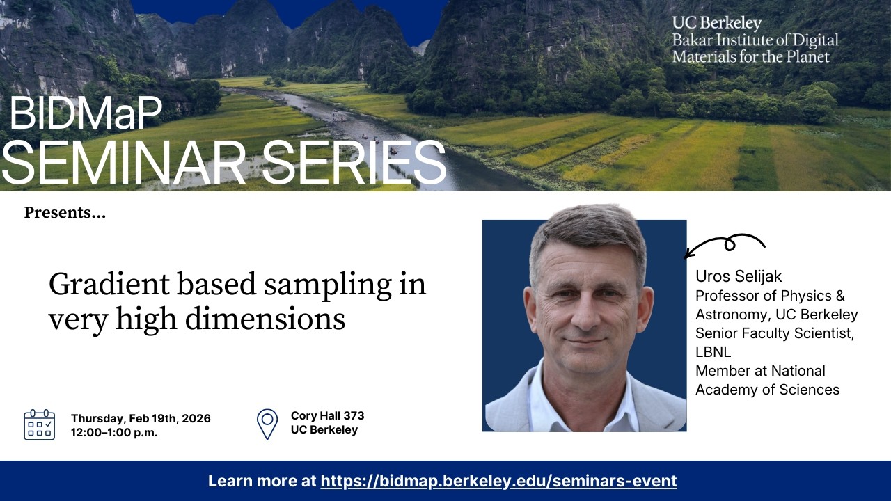 Uros Seljak: Gradient based sampling in very high dimensions