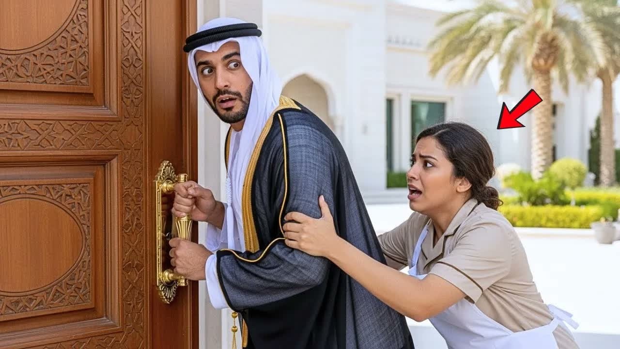 ＂لا تدخل المنزل، زوجتك نصبَت فخًا!＂ - صرخت عاملة النظافة في وجه الملياردير العربي.