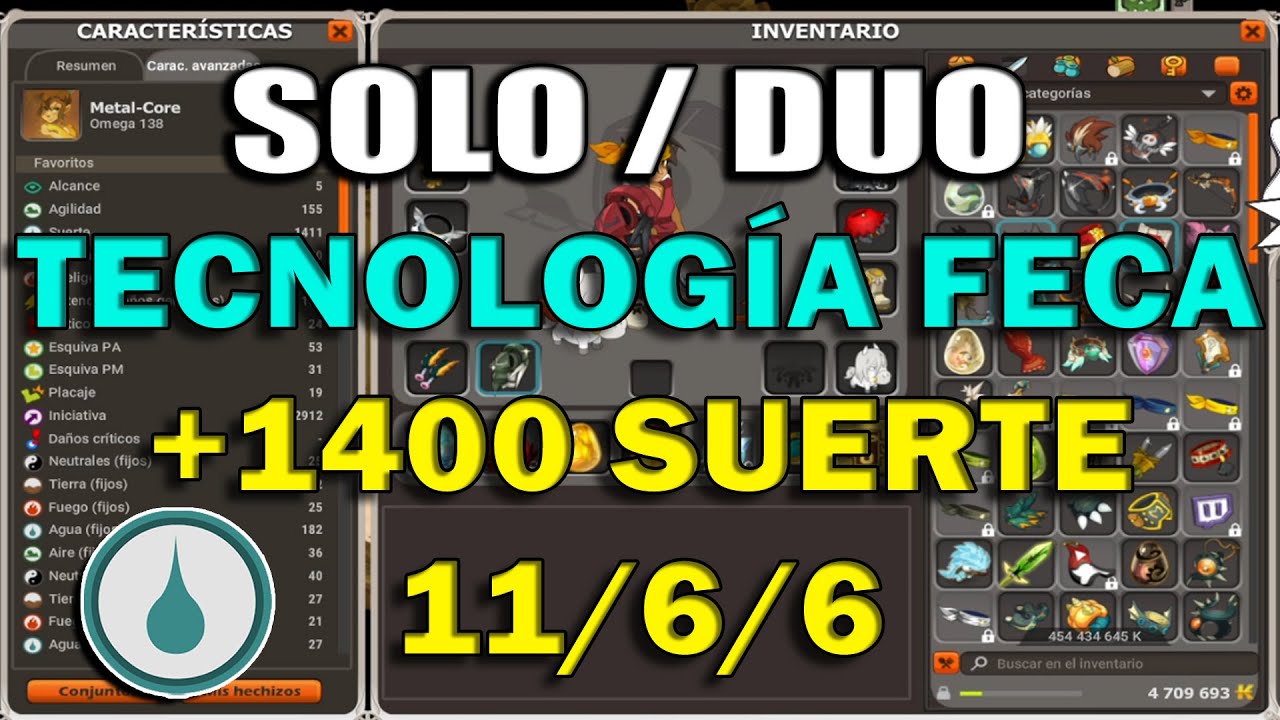 BEST WORLD STUFF FECA SOLO/DUO SET (+1400 CHA - 11/6/6) | DOFUS 2.67 | MetalCoreDofus #DofusStrategy