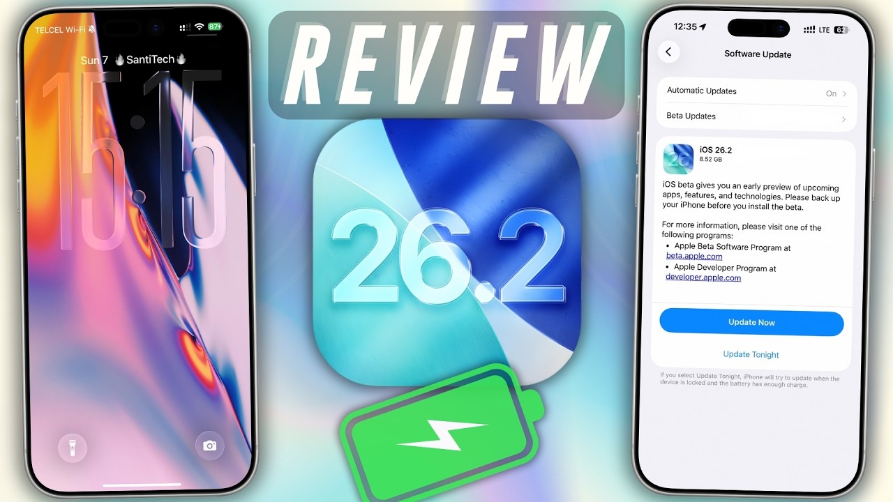 iOS 26.2 - Review, Bater&iacute;a y Mejoras &iquest;Vale la pena Actualizar? 🚨
