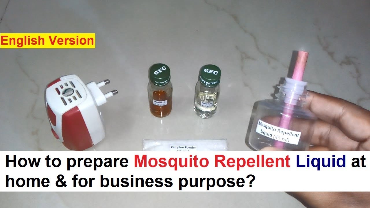 Mosquito Repellent Liquid Vaporizer Making 100% Real Formula