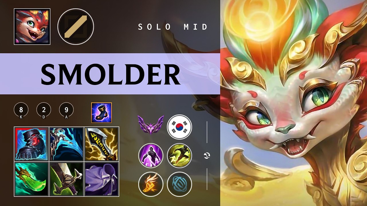Smolder Mid vs Orianna - KR Master Patch 26.04