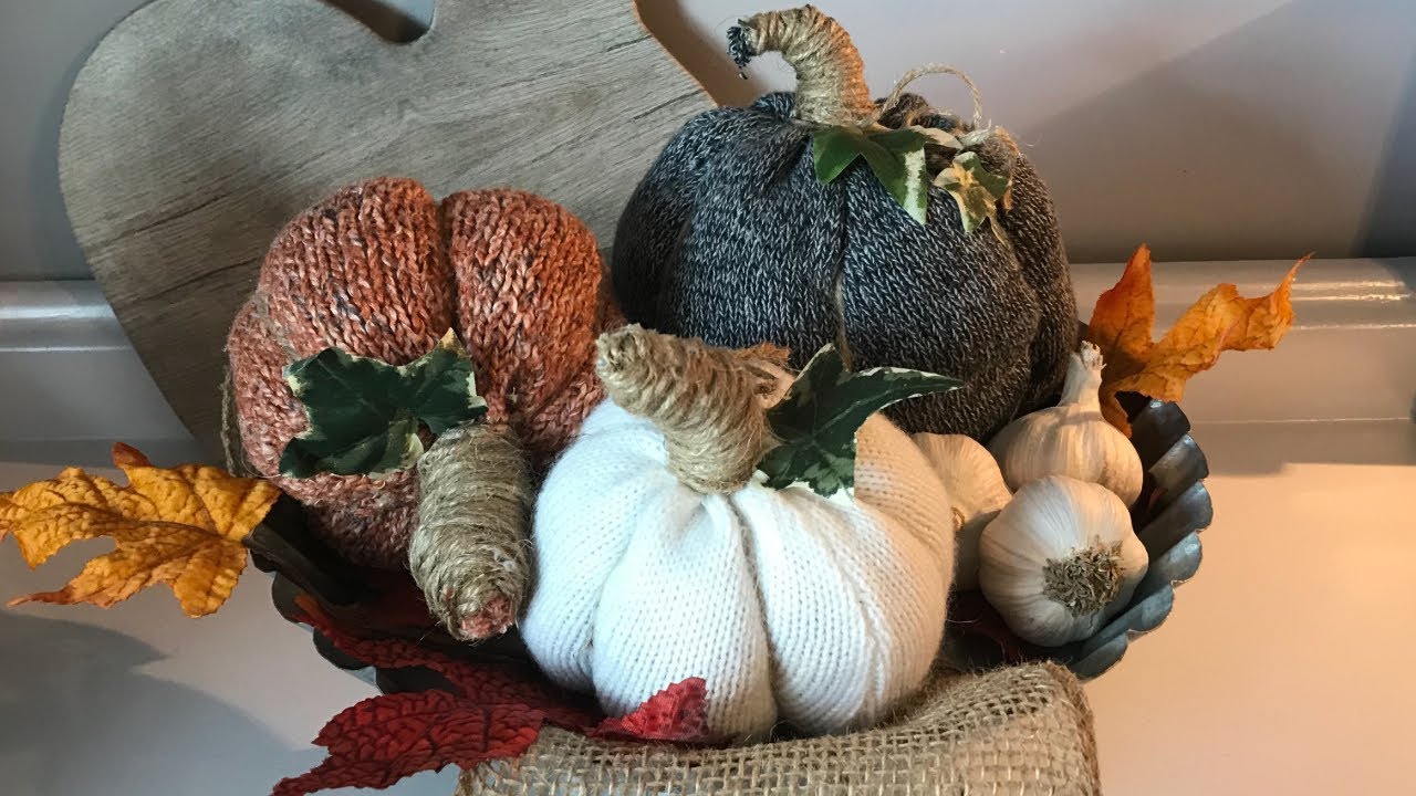 How to Make Pumpkins Out of Sweaters
