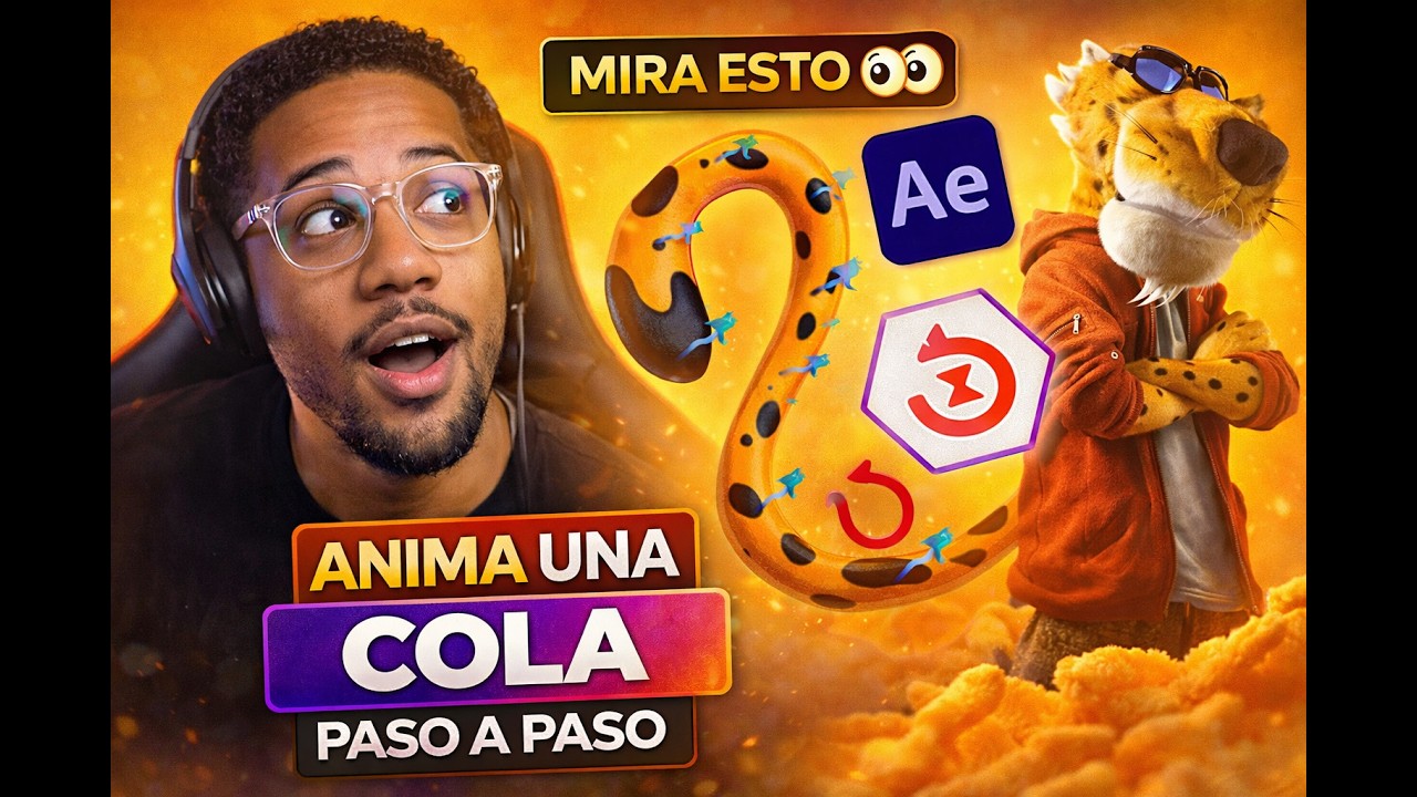 Cómo ANIMAR UNA COLA en After Effects usando DUIK ANGELA