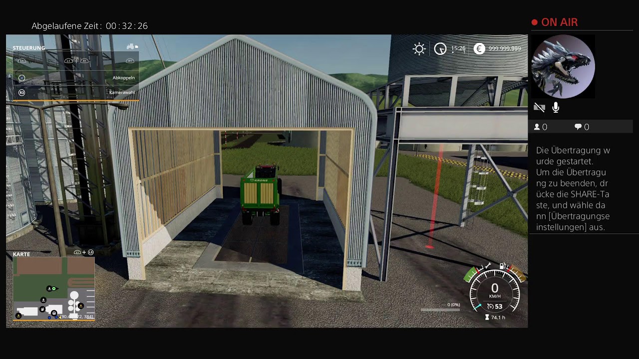PS4-Live-Übertragung von dersuchti1980YT heute mal Farming Simulator