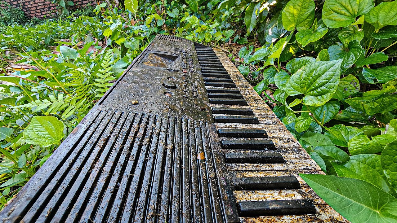 Ａ Father gift restoring an Ｏld 　Ｙａｍａｈａ　 psr 220 for Ｍy Ｄaughter | Restoration dirty organ